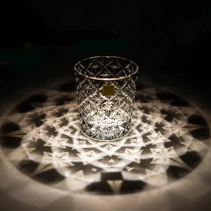 Edo Kiriko Starlight Crystal Hand-Cut Whisky Glass