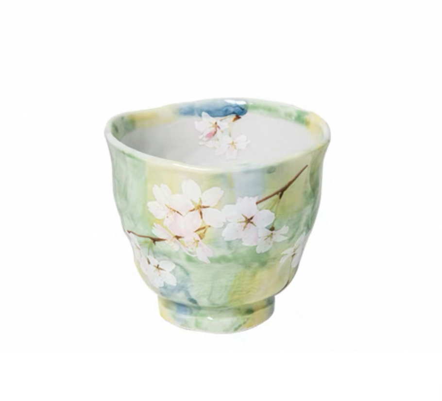 Authentic Mino Ware Cherry Blossom Coffee/Tea Mug. Handmade