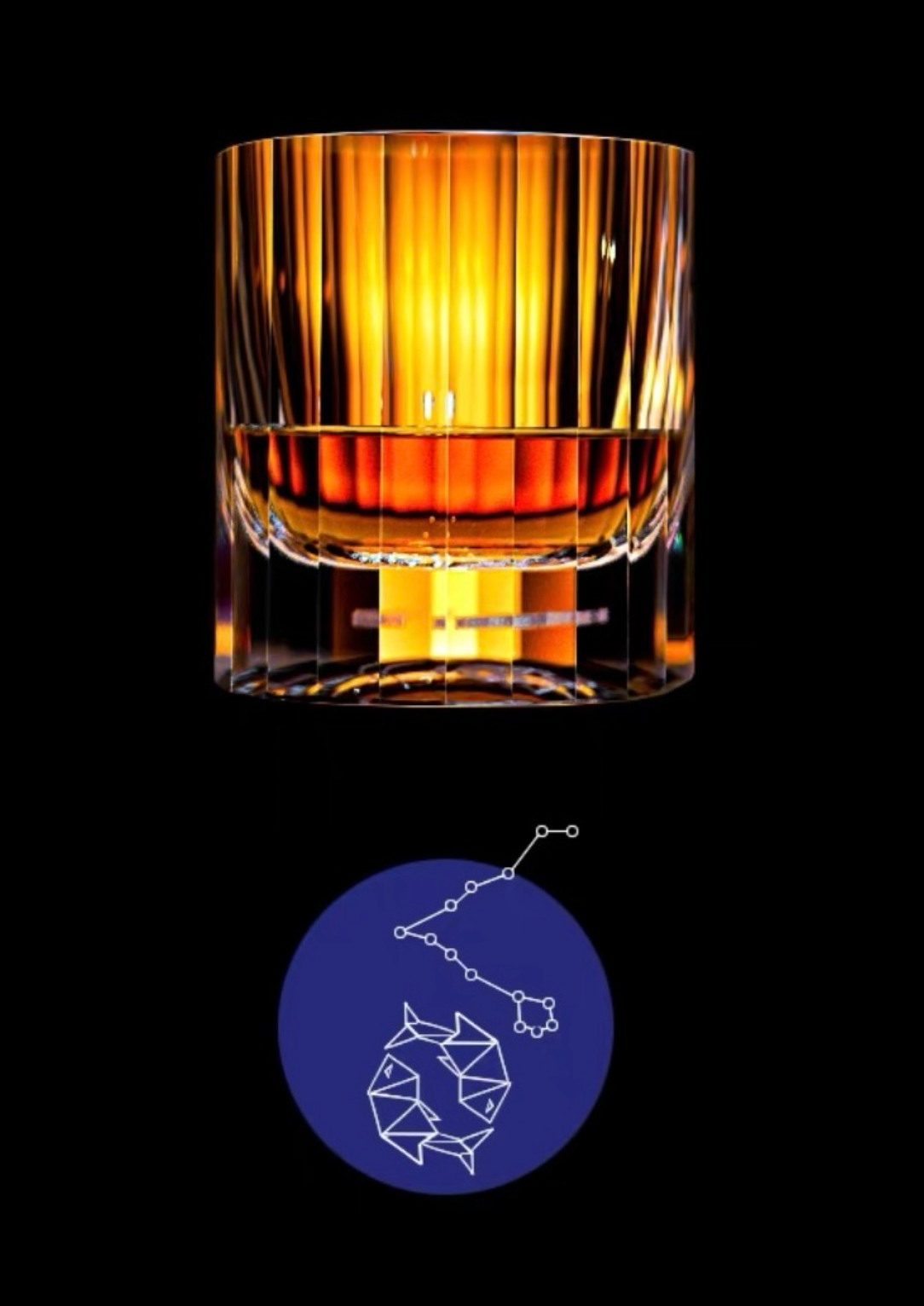 Edo Kiriko 12 Constellations K9 Lead-Free Crystal Whiskey Glass – A Celestial Birthday Gift