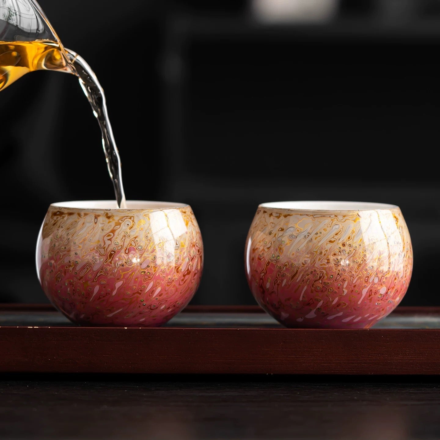 The Rosy Aurora | Pink Raden & Opal Lacquerware Lady Master Cup