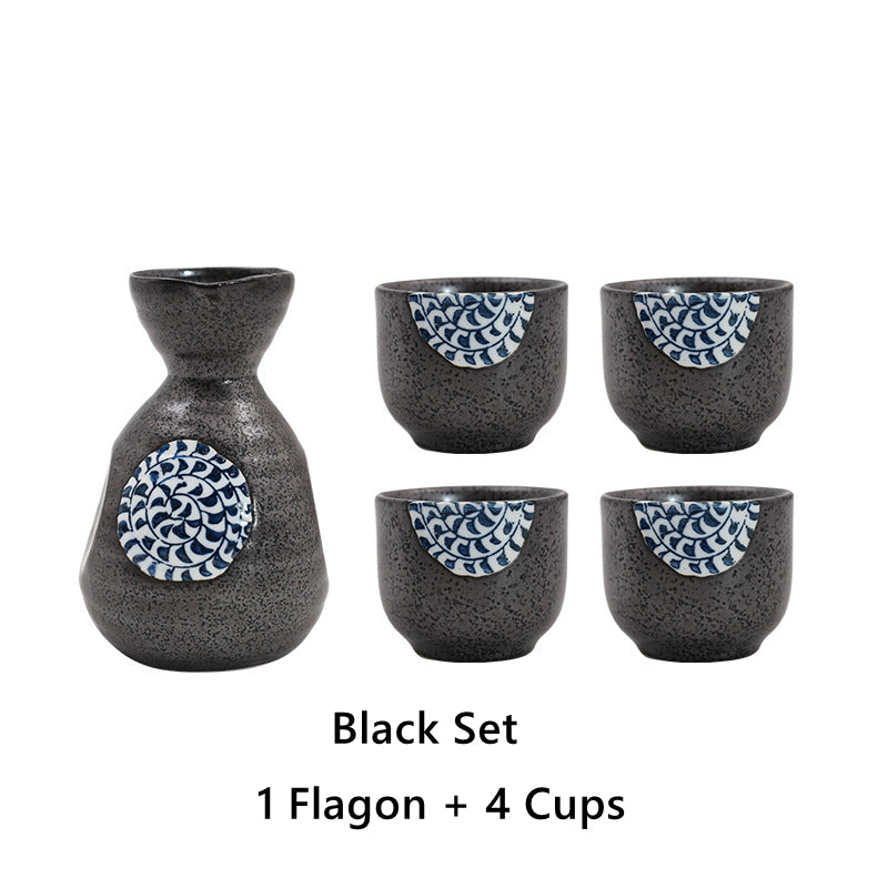 Japanese Sakura Handcrafted Ceramic Sake Sets