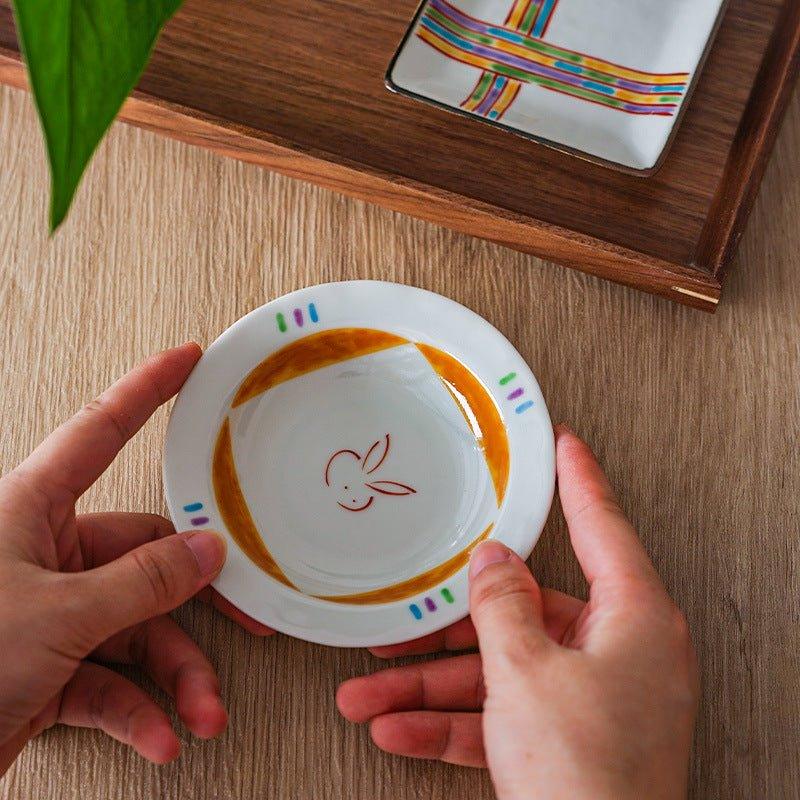 Japanese Handcrafted Ceramic Appetizer Plates