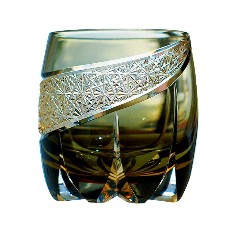 Lightning Edo Kiriko Whiskey Glass