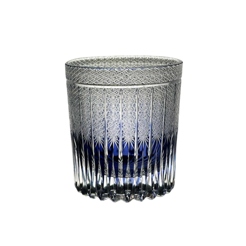 Purple Cloud Edo Kiriko Whiskey Glass