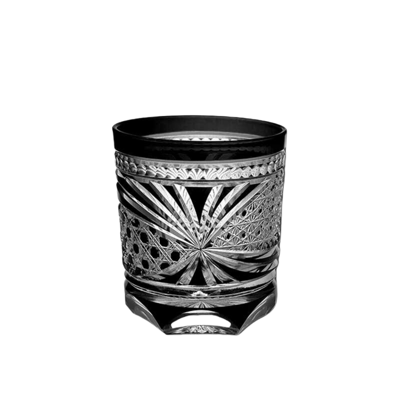 Night Sparrow Edo Kiriko Whiskey Glass