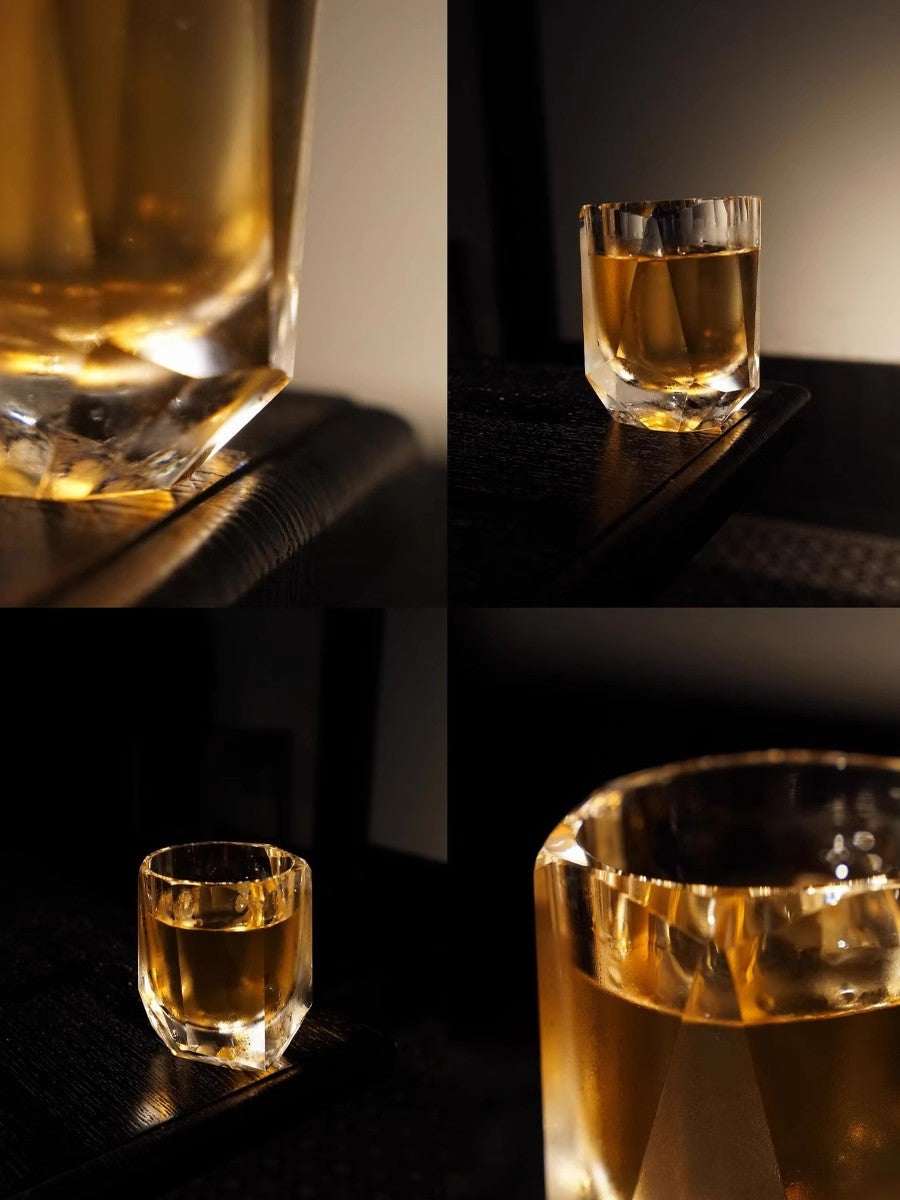 K9 Crystal Whiskey Glass Rough Stone Cutting
