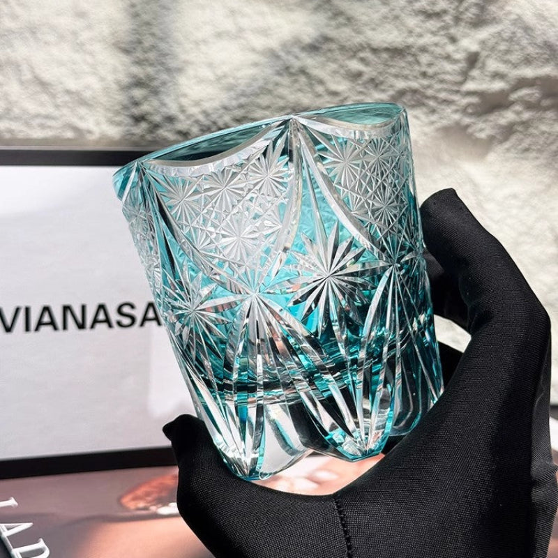 The Secret Key of Lola Edo Kiriko Whiskey Glass