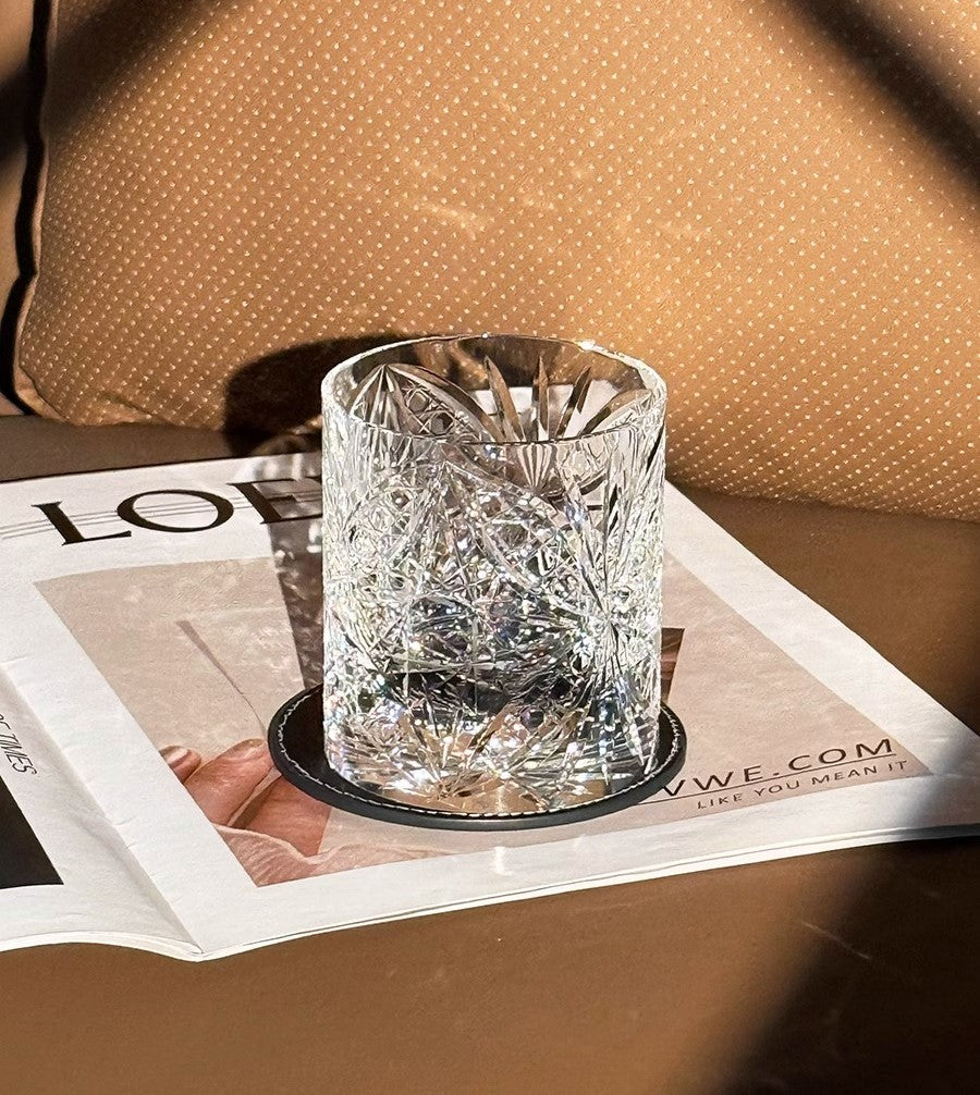 Dream Butterfly Edo Kiriko Whiskey Glass