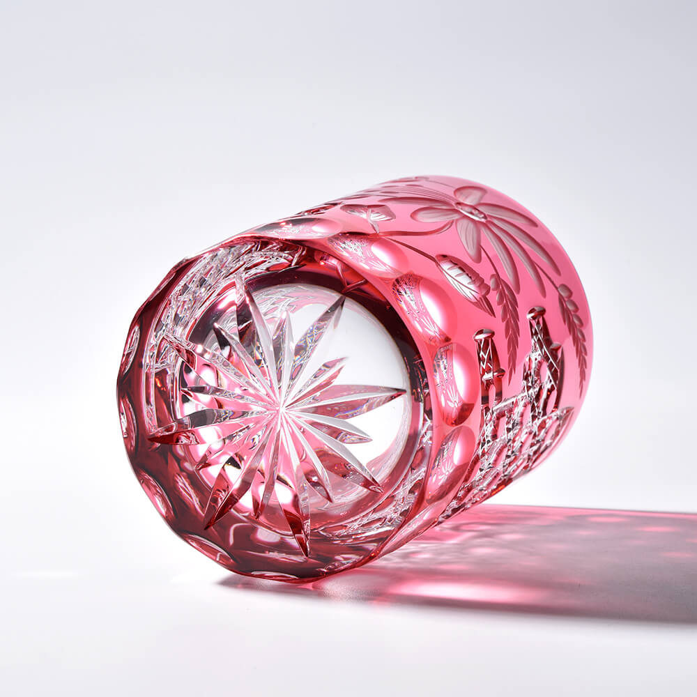 Edo Kiriko Sakura Bloom Hand-Cut Whisky Glass