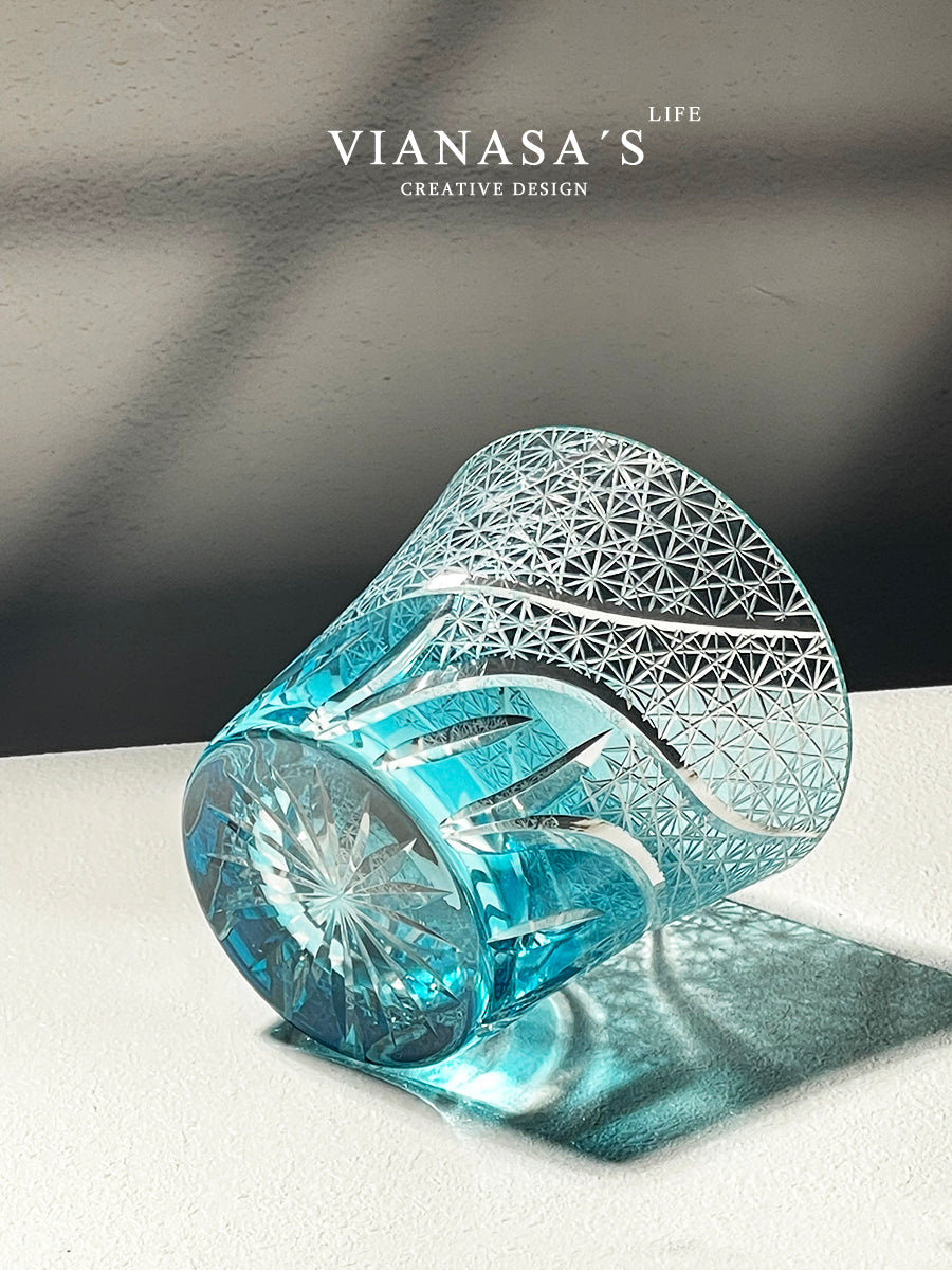 Heart of the Ocean Edo Kiriko whiskey Glass