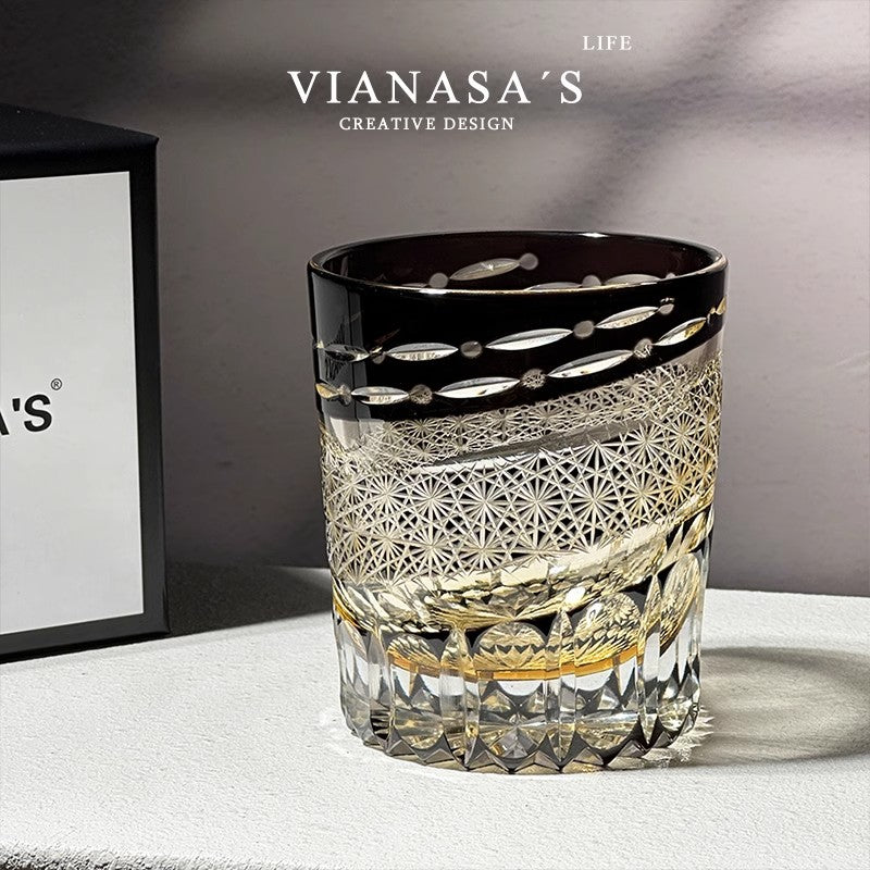 Edo Kiriko Meteor Whiskey Glass