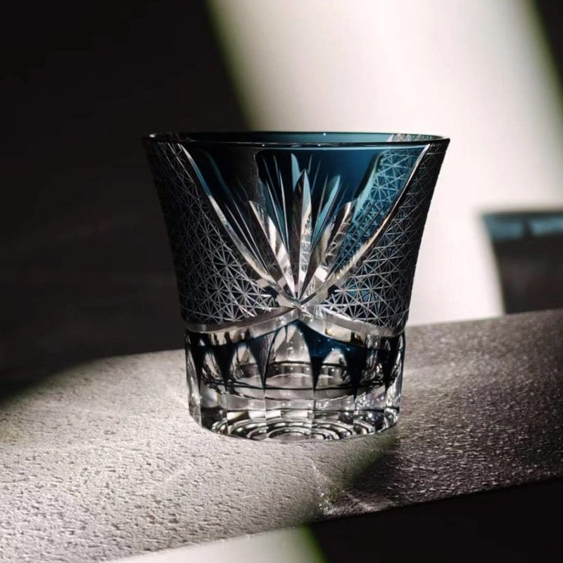 Chrysanthemum - Edo Kiriko Whiskey Glass