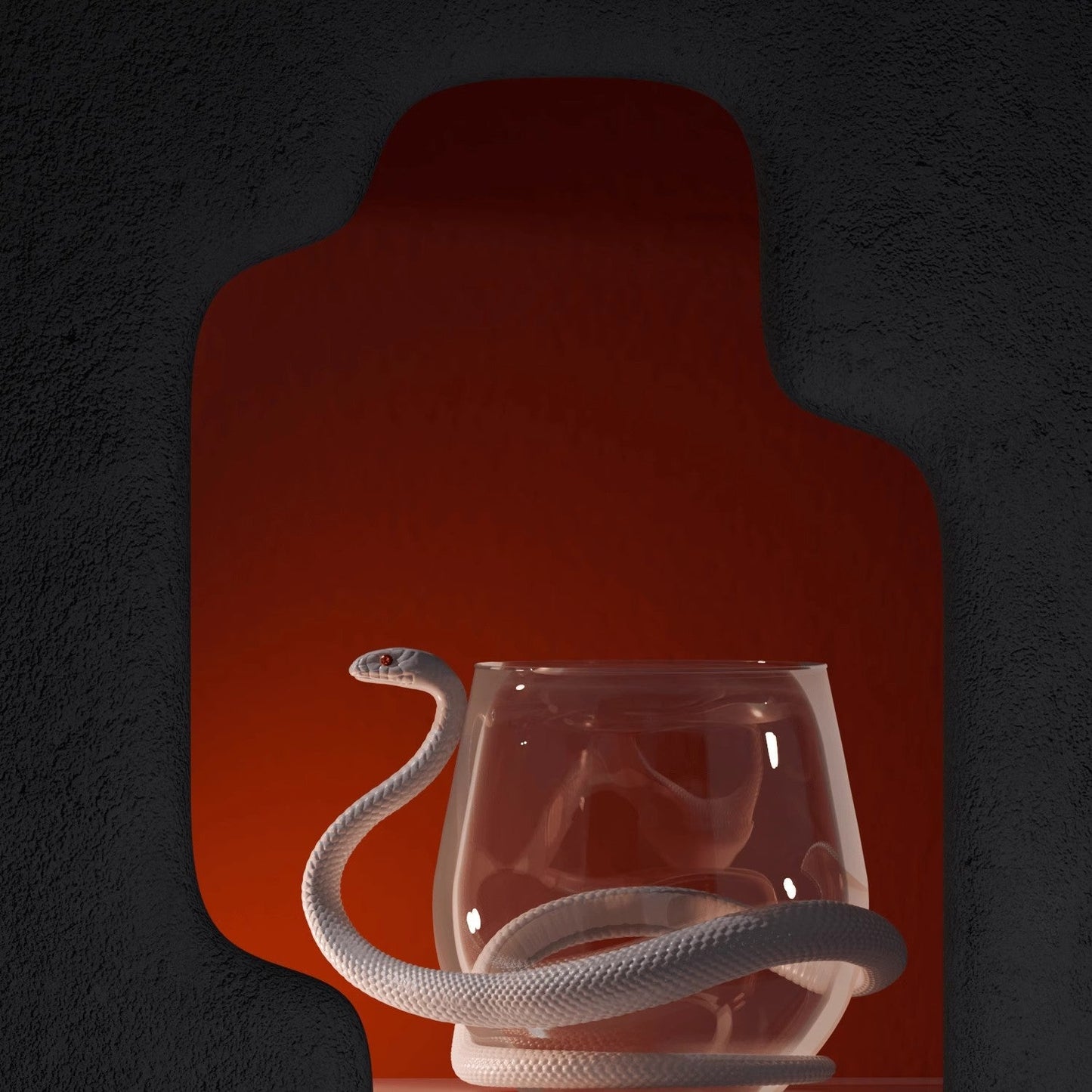 Snake and Glass Designer Wine Glasses