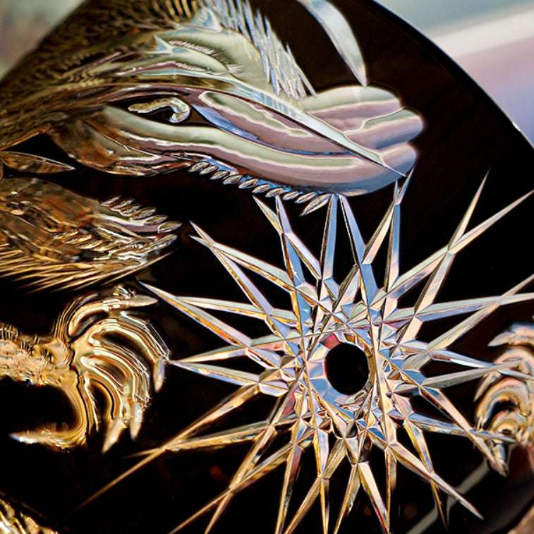 Edo Kiriko Soaring Dragon Hand-Cut Whisky Glass