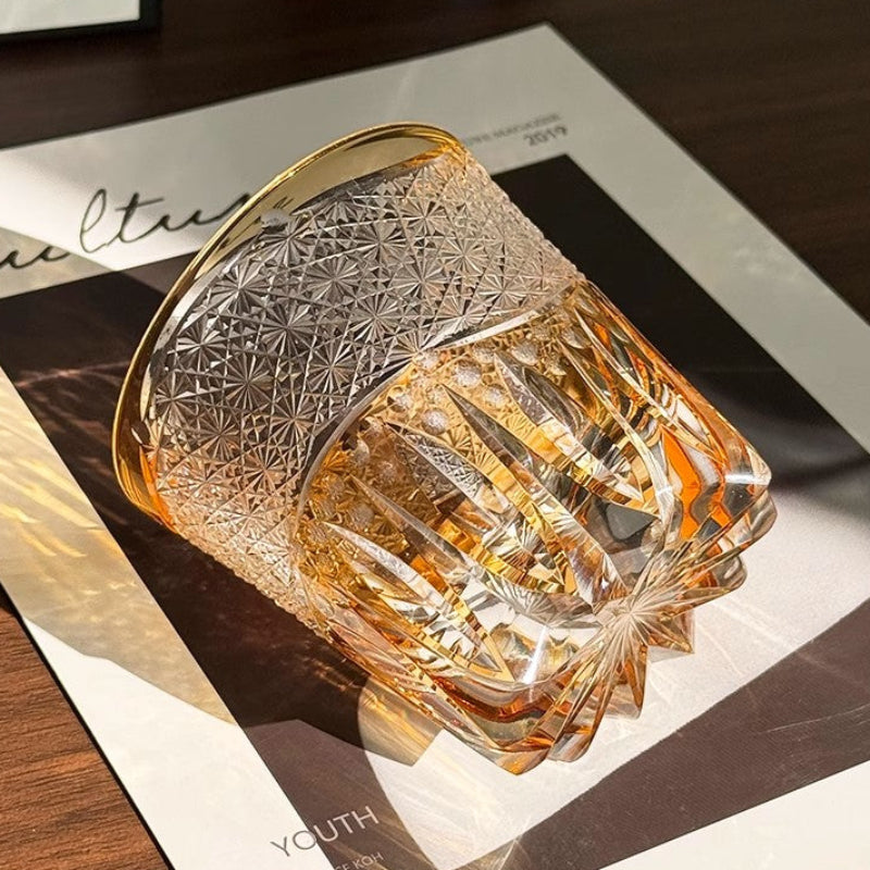 Edo Kiriko Handcrafted Splendor Whiskey Glass