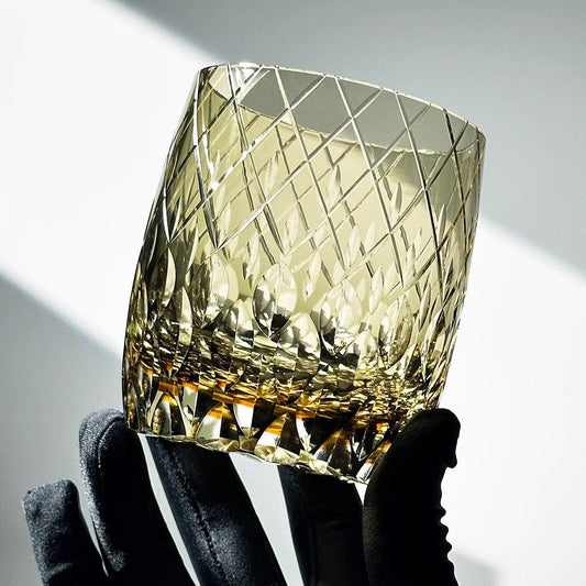 Rain of Swords Crystal Whiskey Glass