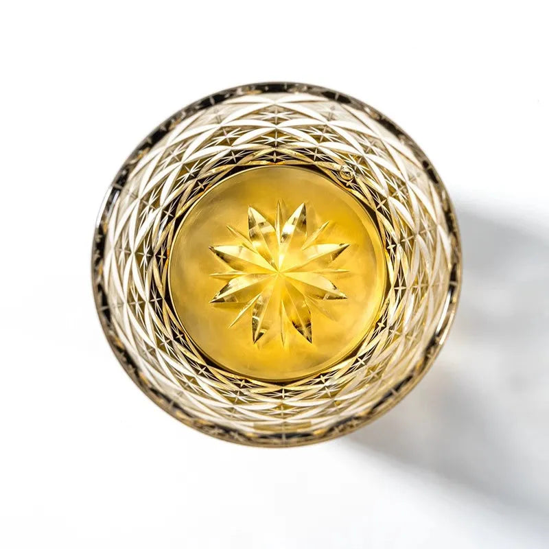 Edo Kiriko Starlight Crystal Hand-Cut Whisky Glass