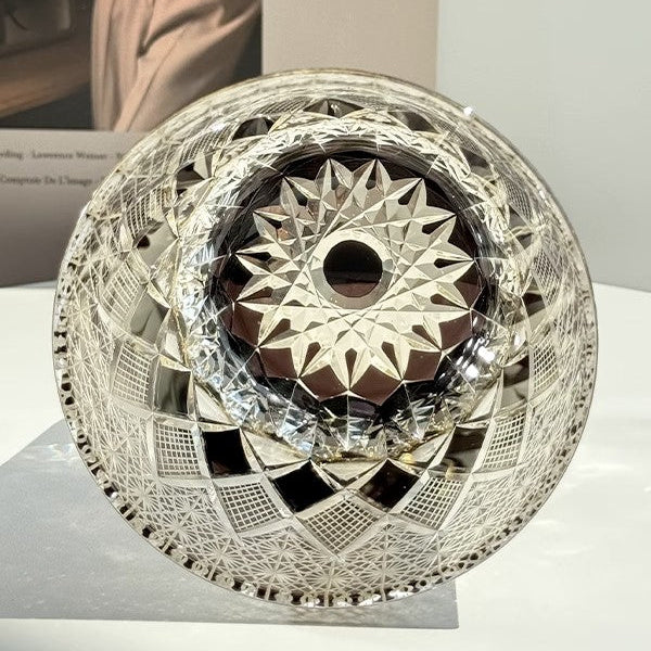 Edo Kiriko Whiskey Glass-Star Shield