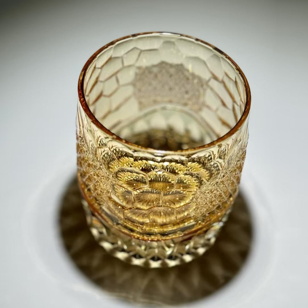 Snow Ice Light Edo Kiriko Whiskey Glass