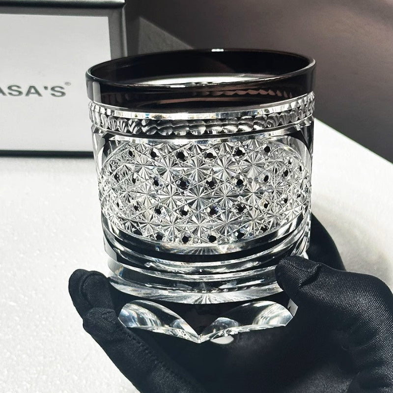 Dark Collection Edo Kiriko Whiskey Glasses