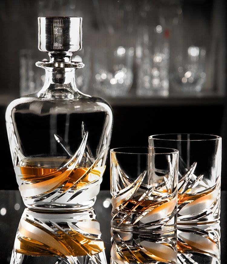 DA VINCI Cetona Whiskey Glass +Wine Decanter