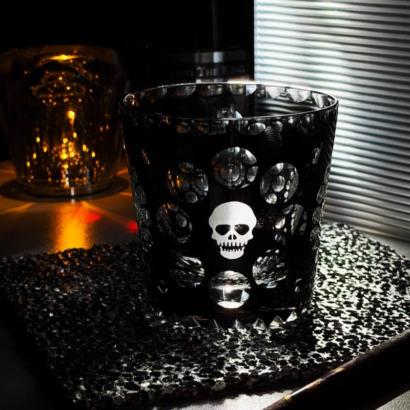 Skull - Dark style whiskey glass