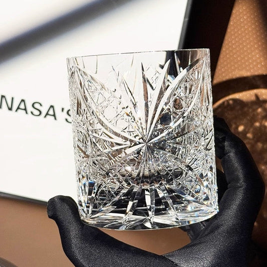 Dream Butterfly Edo Kiriko Whiskey Glass