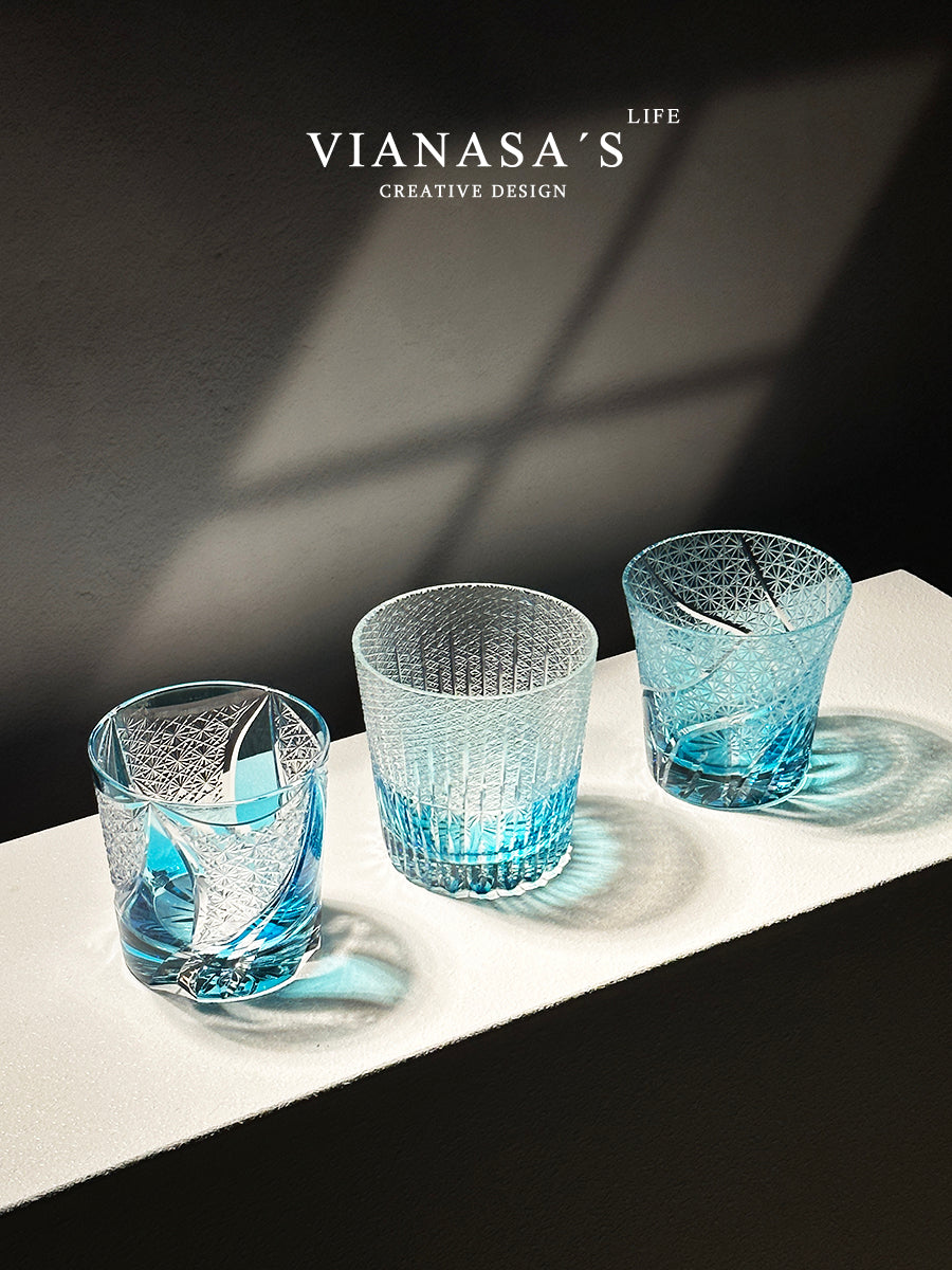 Heart of the Ocean Edo Kiriko whiskey Glass