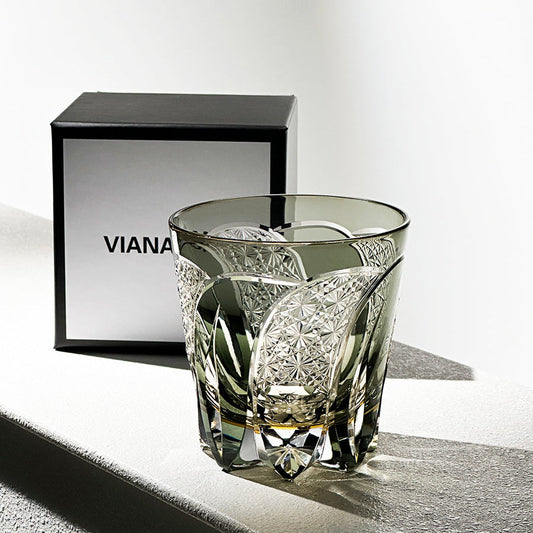 Edo Kiriko Shadow Luminary Whiskey Glass