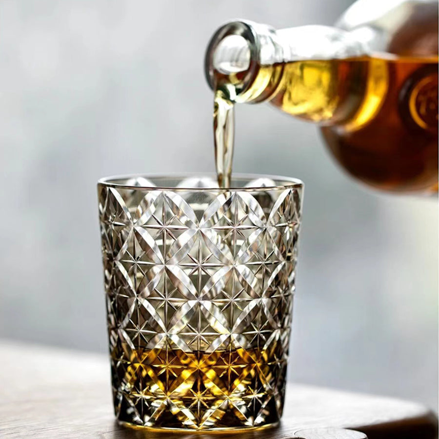 Shippou Edo Kiriko Whiskey Glass