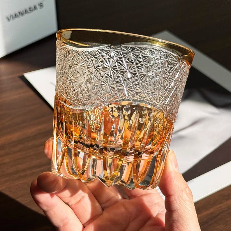 Edo Kiriko Handcrafted Splendor Whiskey Glass