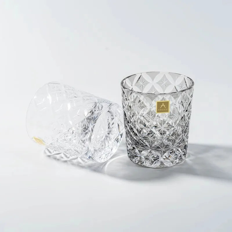 Edo Kiriko Starlight Crystal Hand-Cut Whisky Glass
