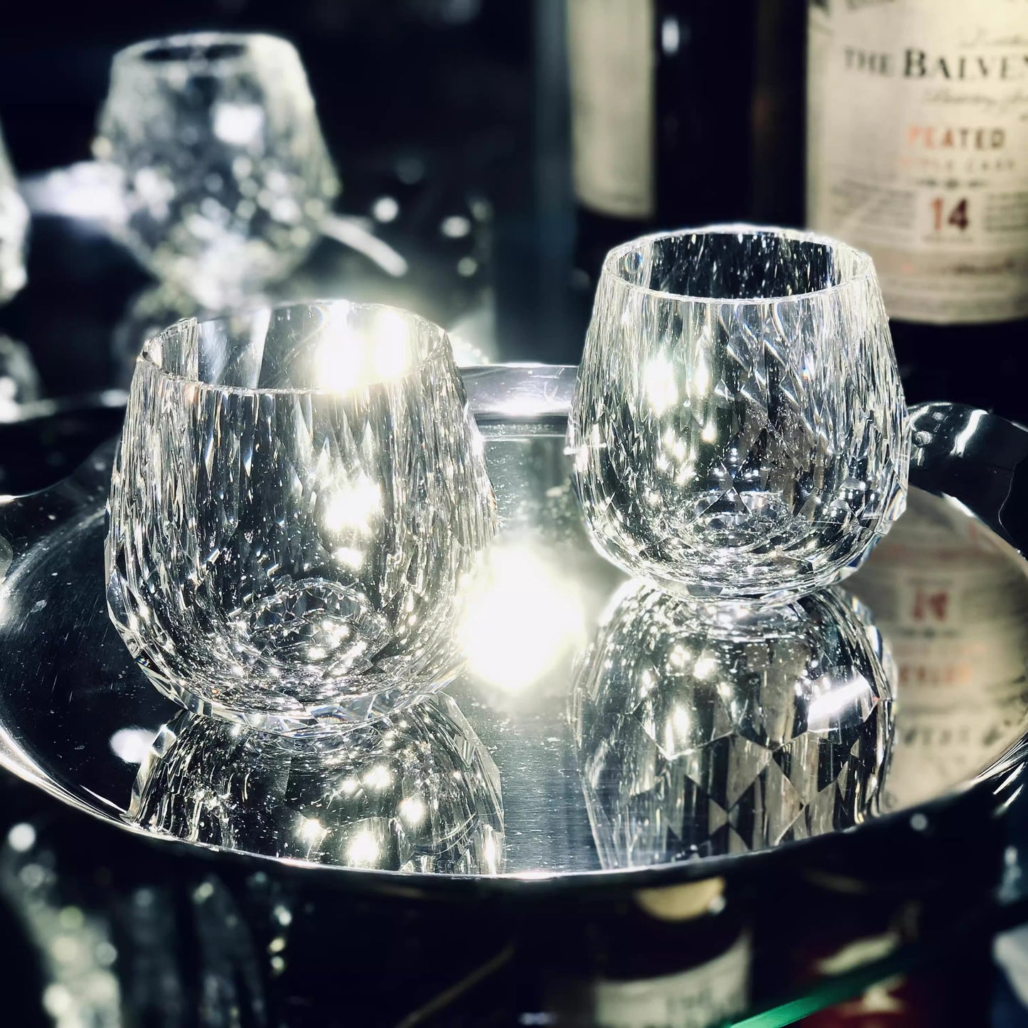 Hand Cut Crystal Whiskey Glass