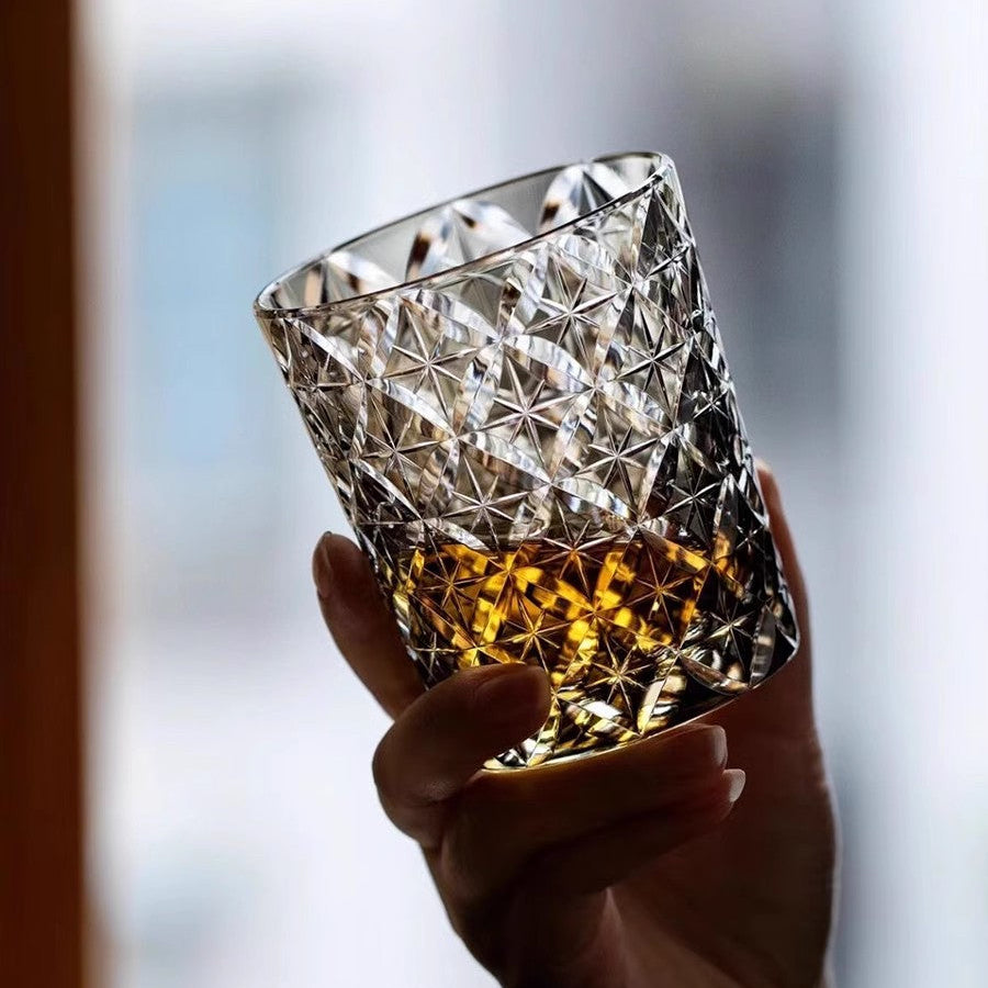 Shippou Edo Kiriko Whiskey Glass