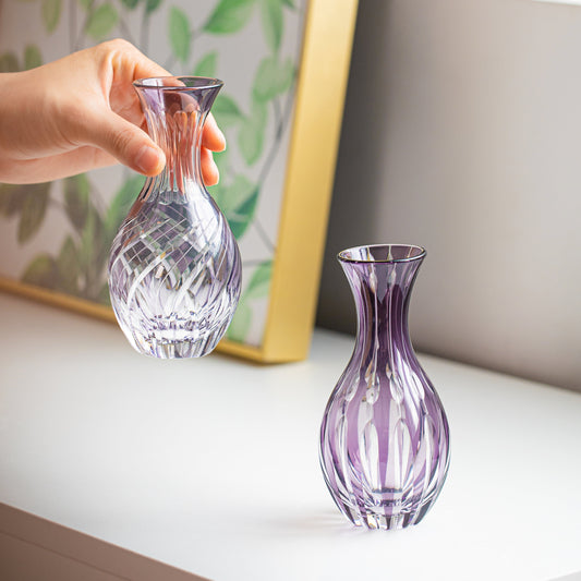 Edo Kiriko Handcrafted Murasaki Sake Collection