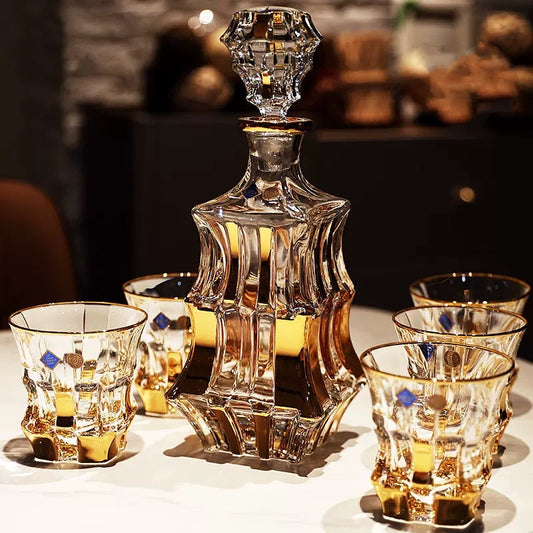Bohemia Royal Crystal Whiskey Decanter Set
