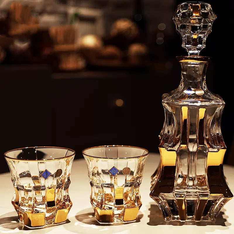 Bohemia Royal Crystal Whiskey Decanter Set