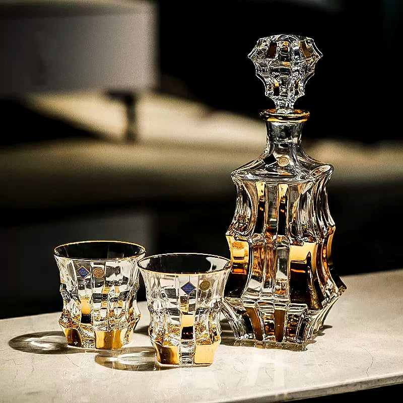 Bohemia Royal Crystal Whiskey Decanter Set
