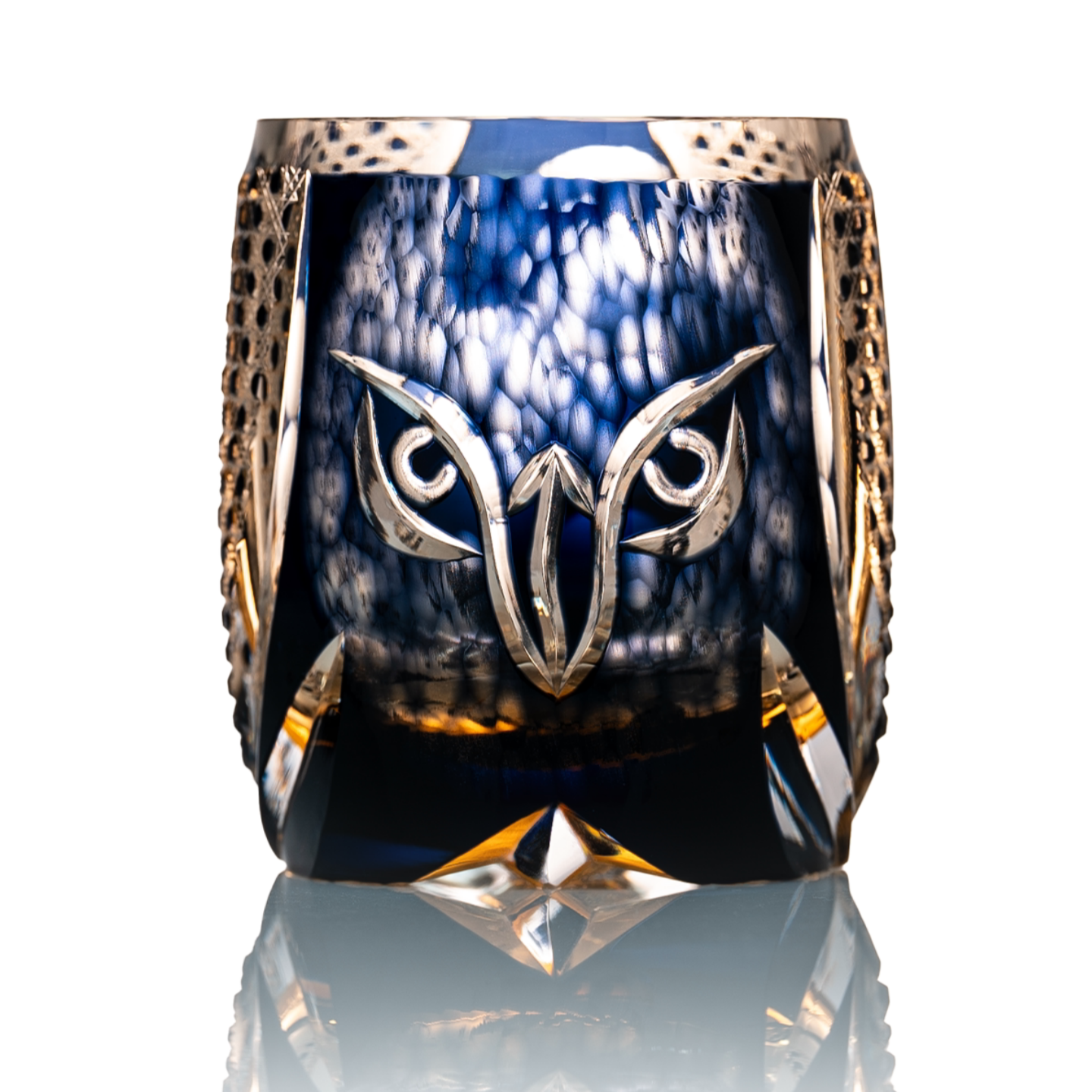 Owl Edo Kiriko Master Collection Crystal Whiskey Glass
