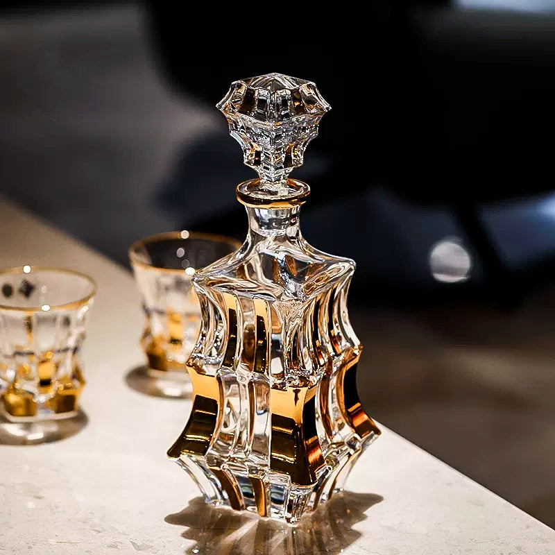 Bohemia Royal Crystal Whiskey Decanter Set