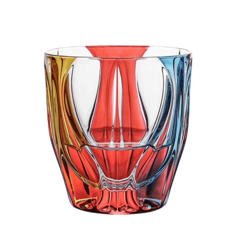 BOHEMIA OCEAN Colored Crystal Whisky Glass