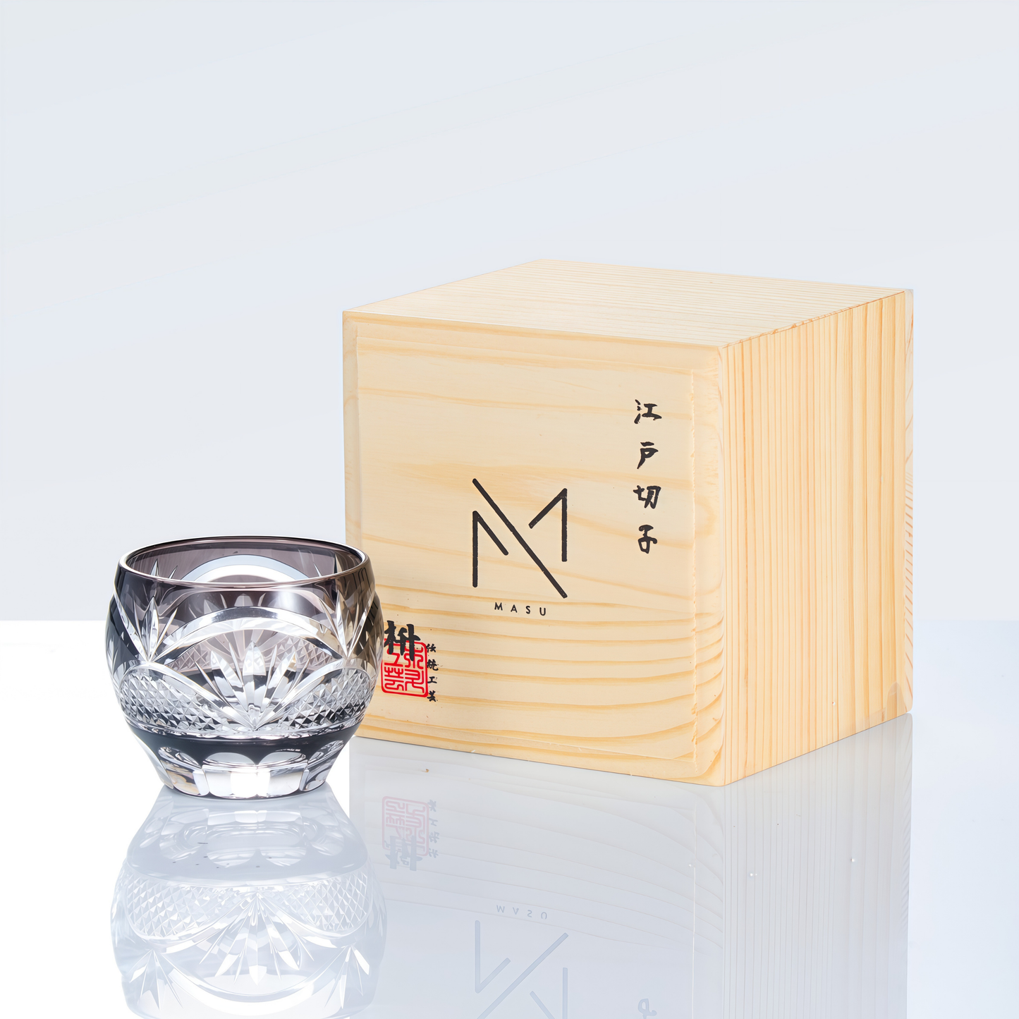 Edo Kiriko Handcrafted Gure Sake Glass Collection