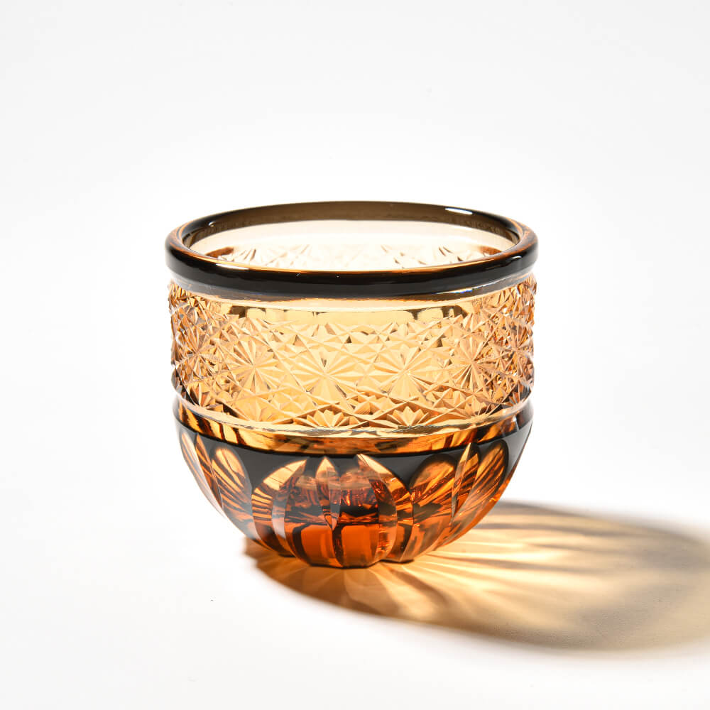 Edo Kiriko Sake Set of 6 | Handcrafted Crystal Sake Cups with Gift Box
