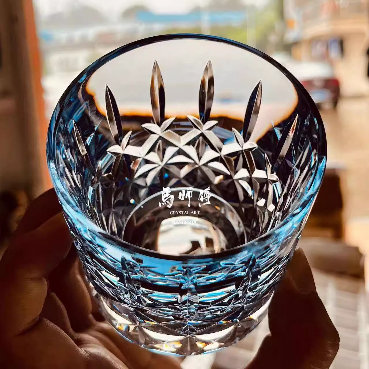Edo Kiriko Sword of Life Whiskey Glass