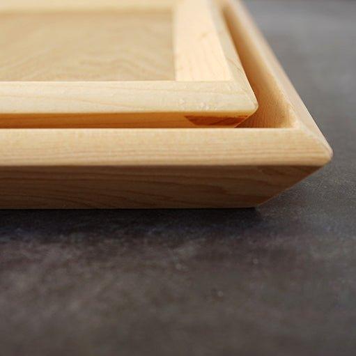 Japanese Rectangular Solid Wood Trays
