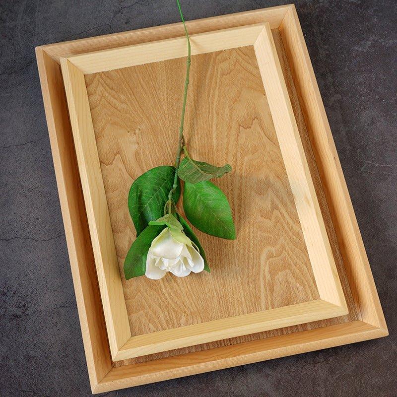 Japanese Rectangular Solid Wood Trays