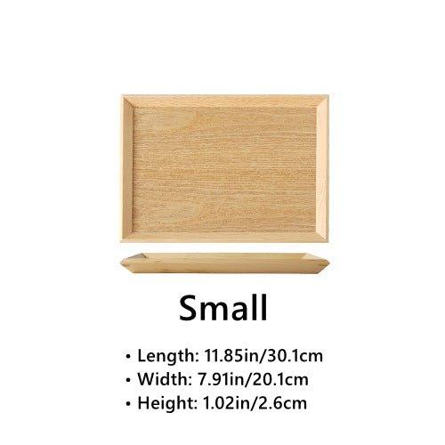 Japanese Rectangular Solid Wood Trays