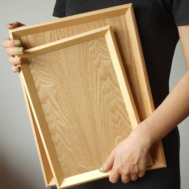 Japanese Rectangular Solid Wood Trays