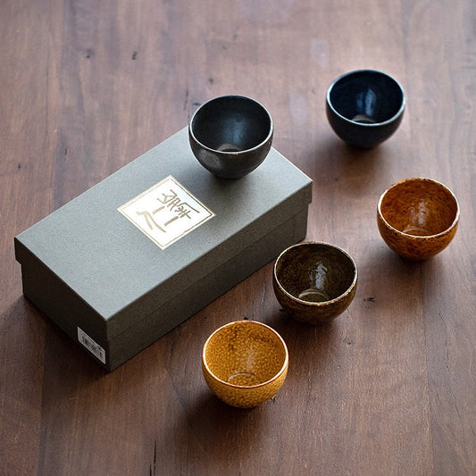 Mino Ware Autumn Harmony Tea Cup Set of Five