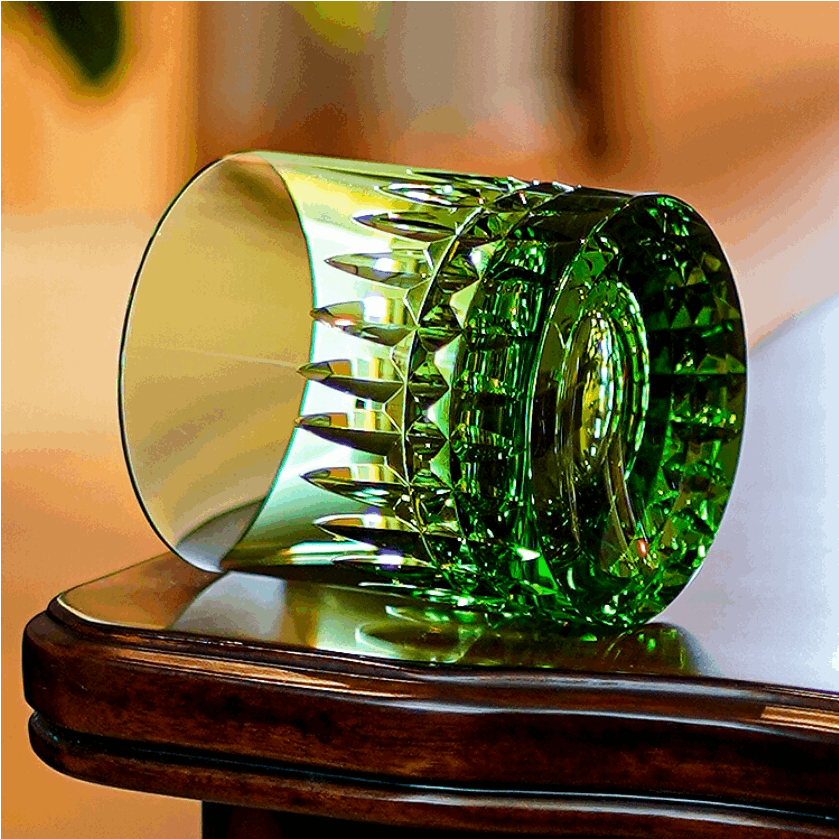 Edo Kiriko Crystal Royale Hand-Cut Whisky Glass